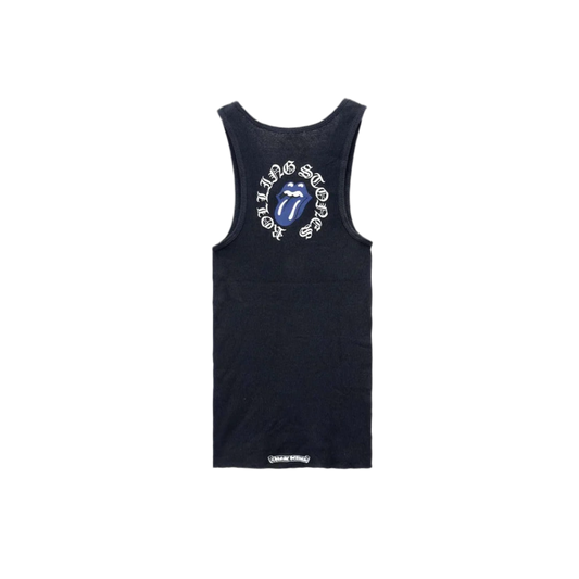 CHROME HEARTS ROLLING STONES TANK DRESS (BLACK/BLUE)