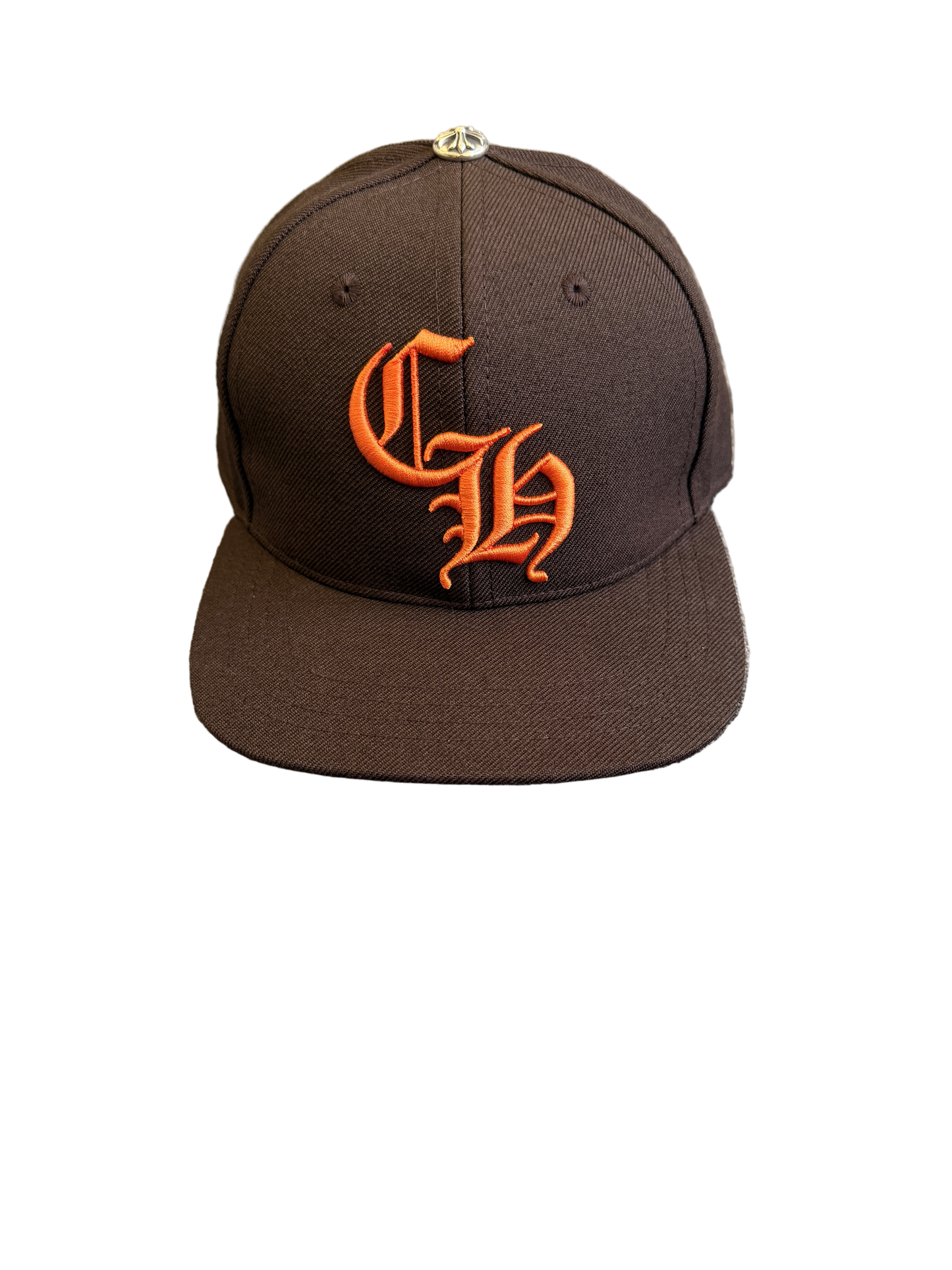 CHROME HEARTS 6-PANEL SNAPBACK HAT (BROWN/ORANGE)