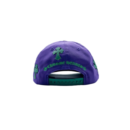 CHROME HEARTS CH BASEBALL PATCH HAT (GREEN/PURPLE)