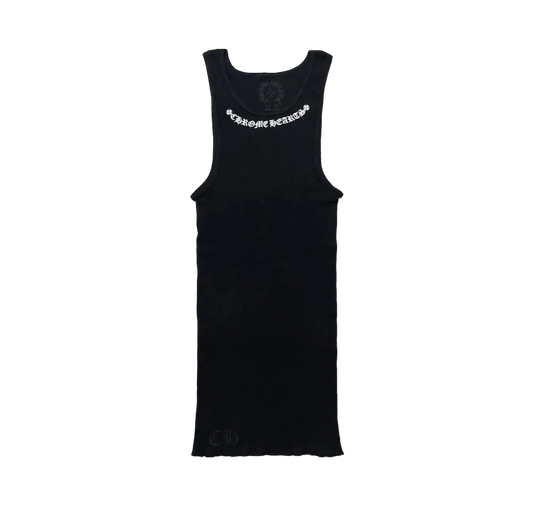 CHROME HEARTS NECK LOGO BANNER TANK TOP