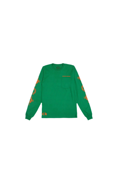CHROME HEARTS ORANGE/GREEN LONG SLEEVE SHIRT