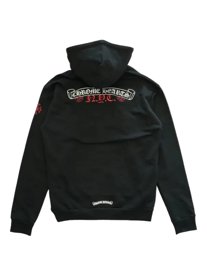 CHROME HEARTS NYC EXCLUSIVE SCROLL ZIP UP HOODIE