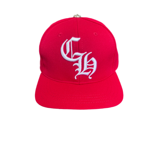 CHROME HEARTS 6-PANEL ST. JOHNS RED BASEBALL HAT