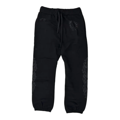 CHROME HEARTS MONOTONE FLORAL SWEAPANTS