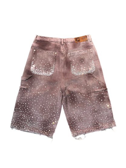 BIRTH OF ROYAL CHILD 20K DIAMOND SHORT WASHED BROWN