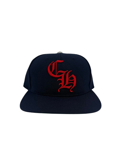 CHROME HEARTS CH 6-PANEL NAVY RED