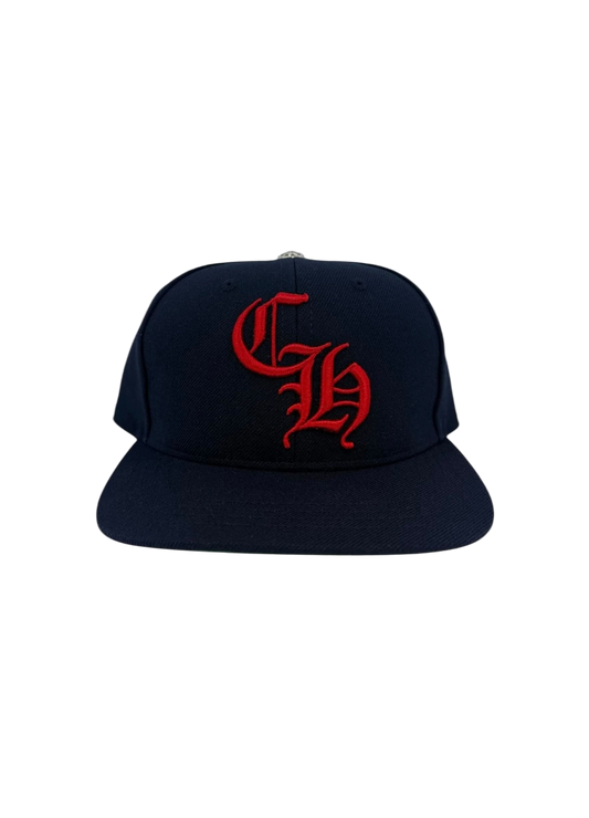 CHROME HEARTS CH 6-PANEL NAVY RED