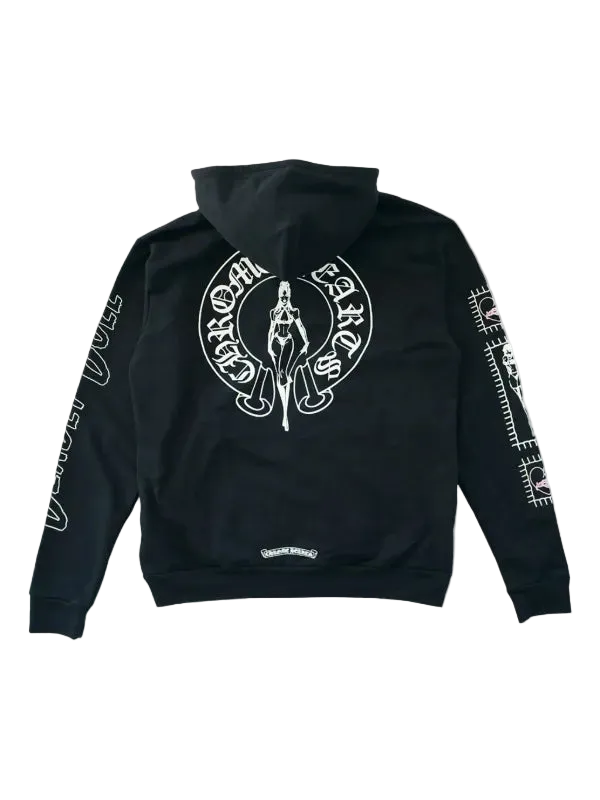 CHROME HEARTS DEADLY DOLL ZIP UP HOODIE