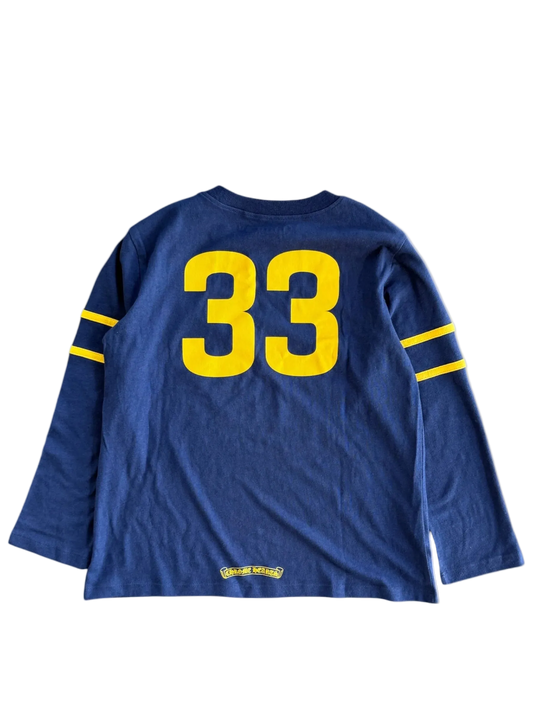 CHROME HEARTS WOMENS ROLLER SKATE 33 LONGSLEEVE SHIRT (NAVY)