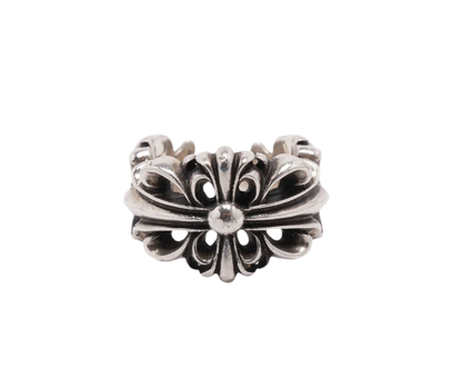 CHROME HEARTS DOUBLE FLORAL RING