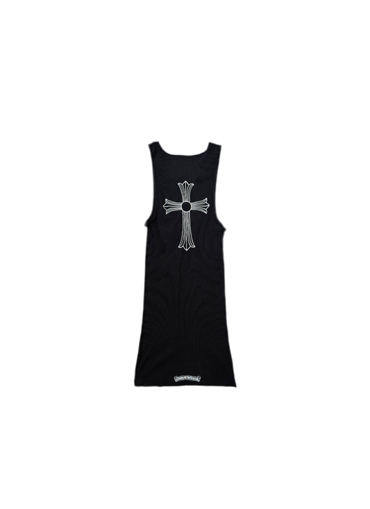 CHROME HEARTS LARGE CROSS T-BAR TANK TOP