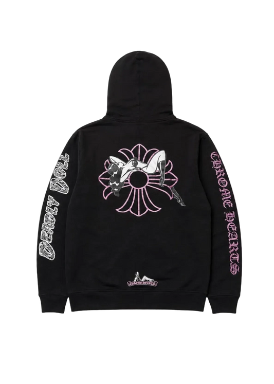 CHROME HEARTS DEADLY DOLL PULLOVER HOODIE