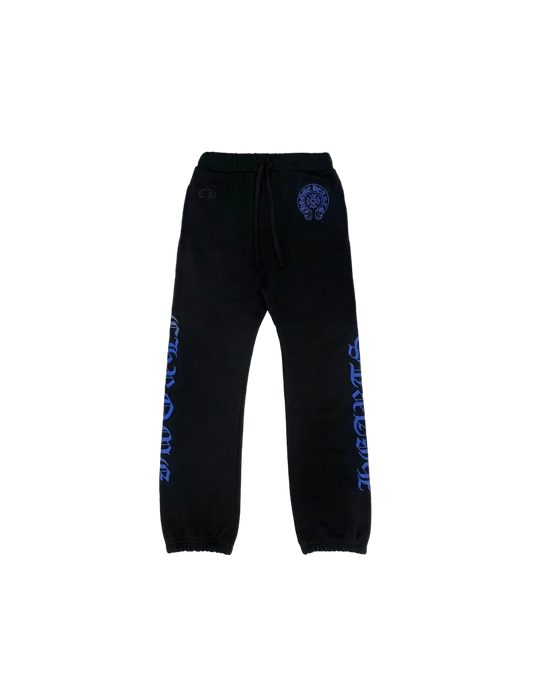 CHROME HEARTS BLUE HORSESHOE LOGO SWEATPANTS
