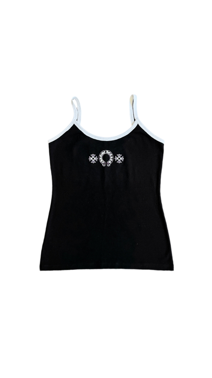 CHROME HEARTS WOMENS CROP TANK SHIRT