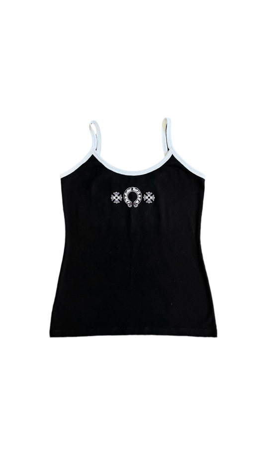 CHROME HEARTS WOMENS CROP TANK SHIRT