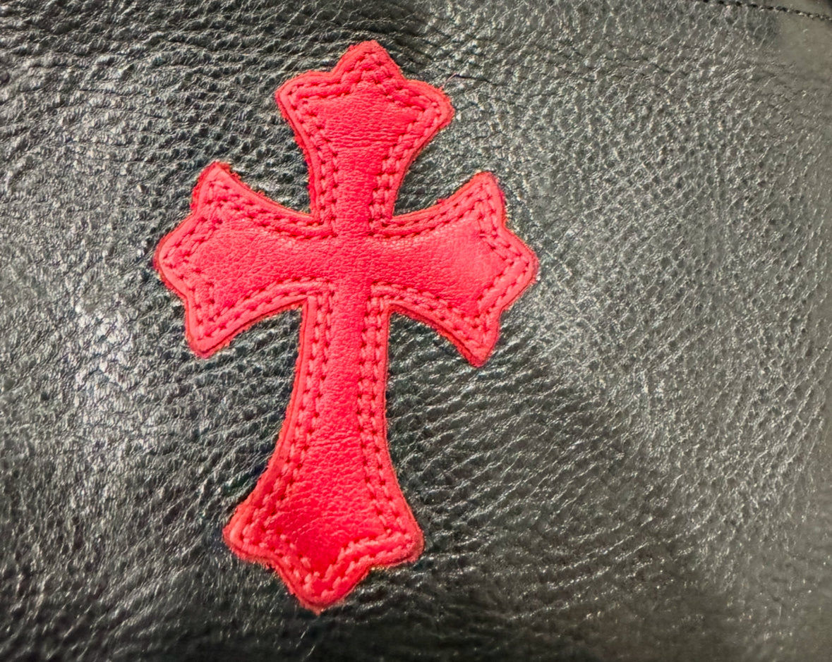 CHROME HEARTS RED CROSS PATCH WALLET