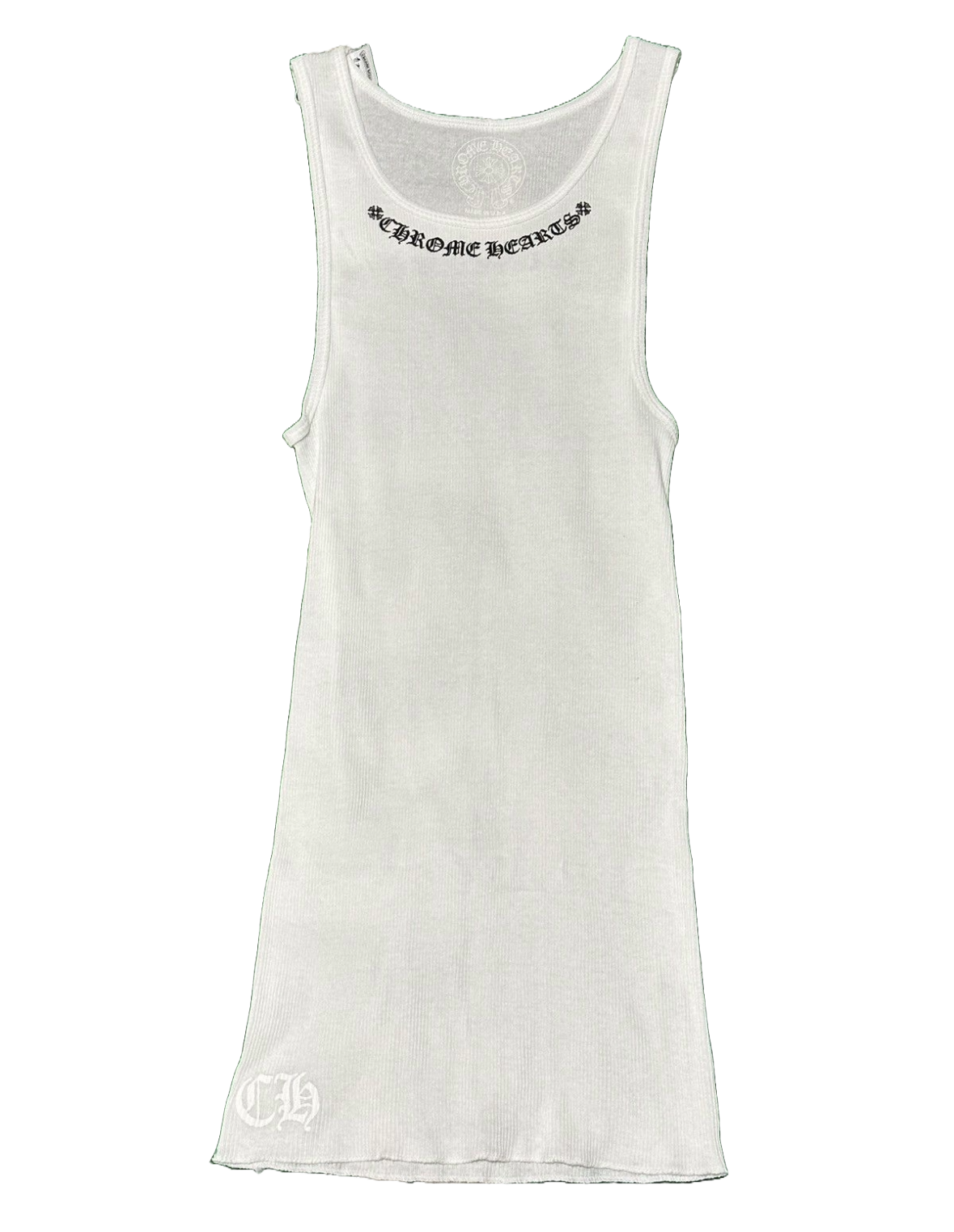 CHROME HEARTS LOVE YOU TANK TOP DRESS WHITE