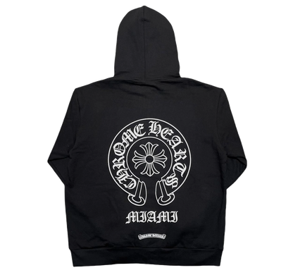 CHROME HEARTS MIAMI HORSESHOE HOODIE (BLACK)