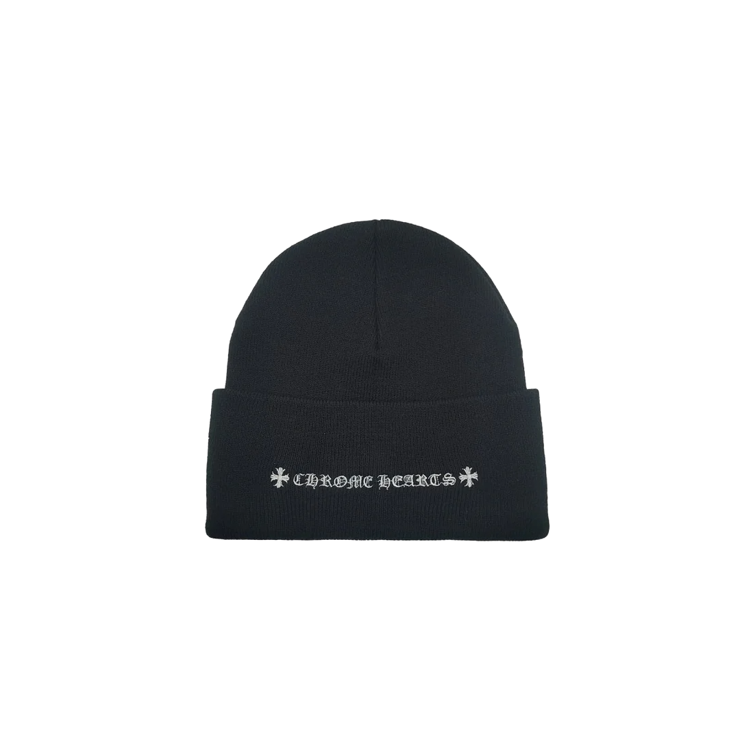 CHROME HEARTS CH LOGO BEANIE BLACK