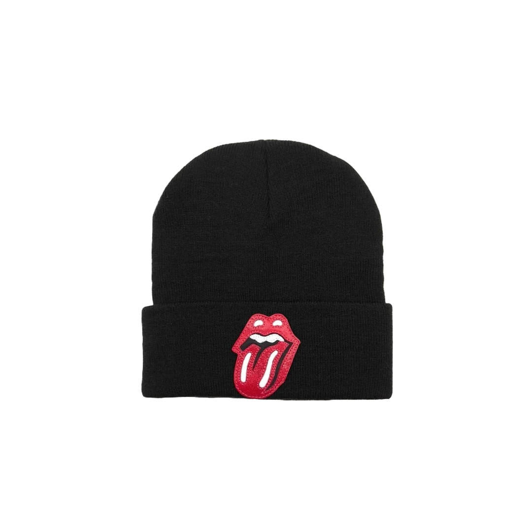 CHROME HEARTS ROLLING STONES BEANIE BLACK