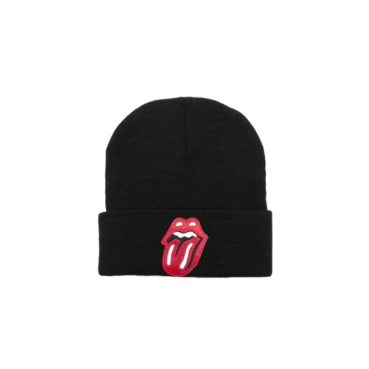 CHROME HEARTS ROLLING STONES BEANIE BLACK