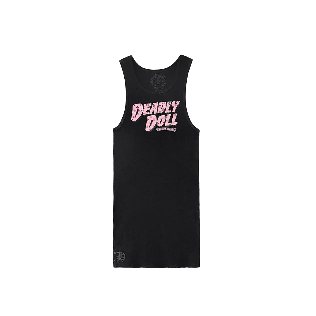 CHROME HEARTS DEADLY DOLL TANK TOP DRESS BLACK