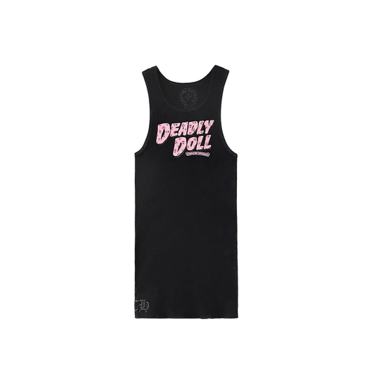 CHROME HEARTS DEADLY DOLL TANK TOP DRESS BLACK