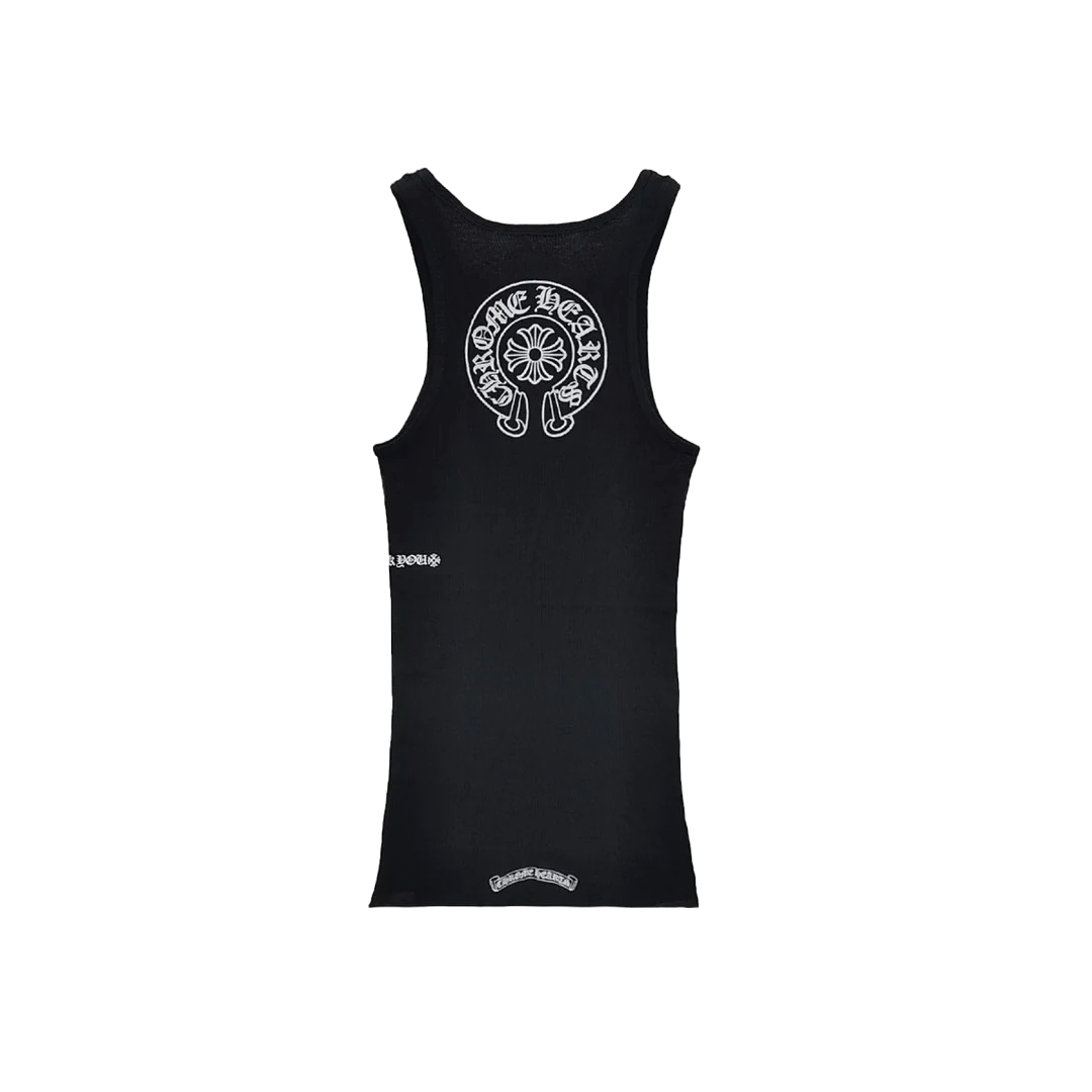 CHROME HEARTS HORSESHOE TANK TOP DRESS BLACK