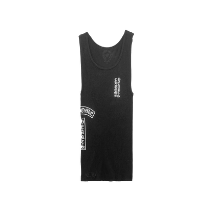 CHROME HEARTS VERTICAL TANK TOP DRESS BLACK
