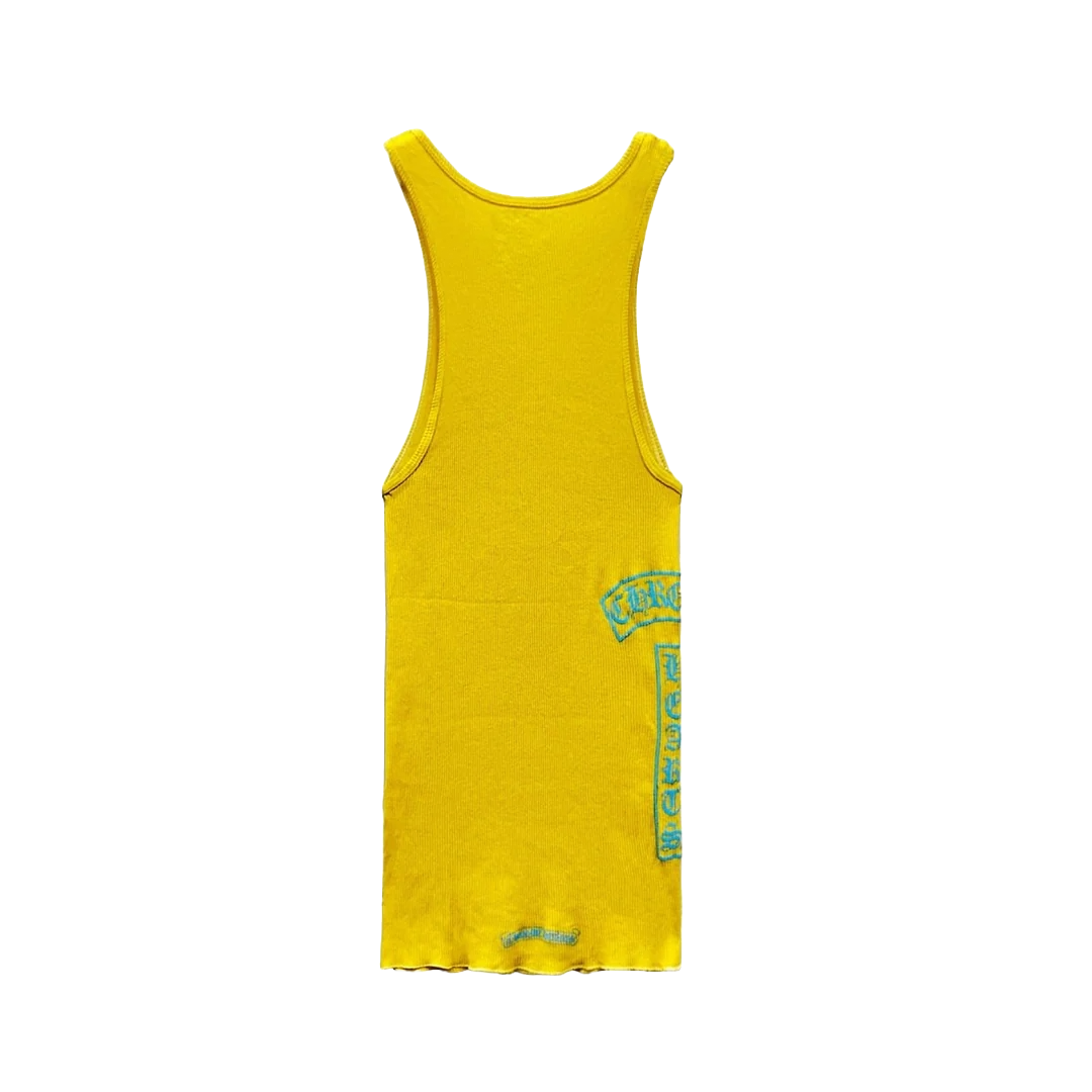 CHROME HEARTS VERTICAL TANK TOP DRESS (YELLOW/BLUE)