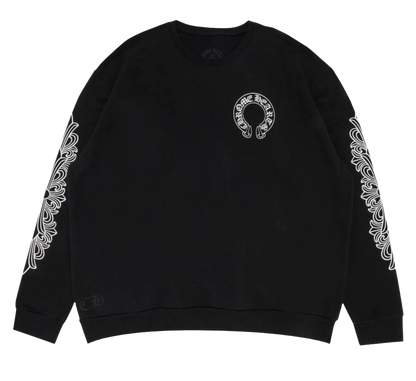 CHROME HEARTS FLORAL HORSESHOE CREWNECK