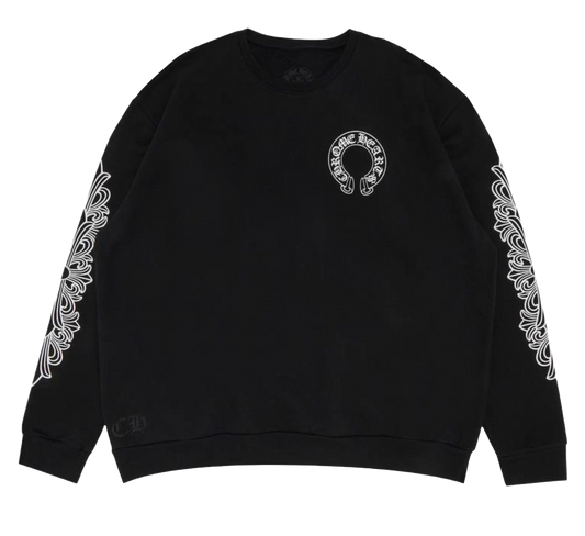 CHROME HEARTS FLORAL HORSESHOE CREWNECK