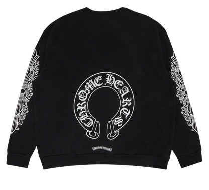 CHROME HEARTS FLORAL HORSESHOE CREWNECK