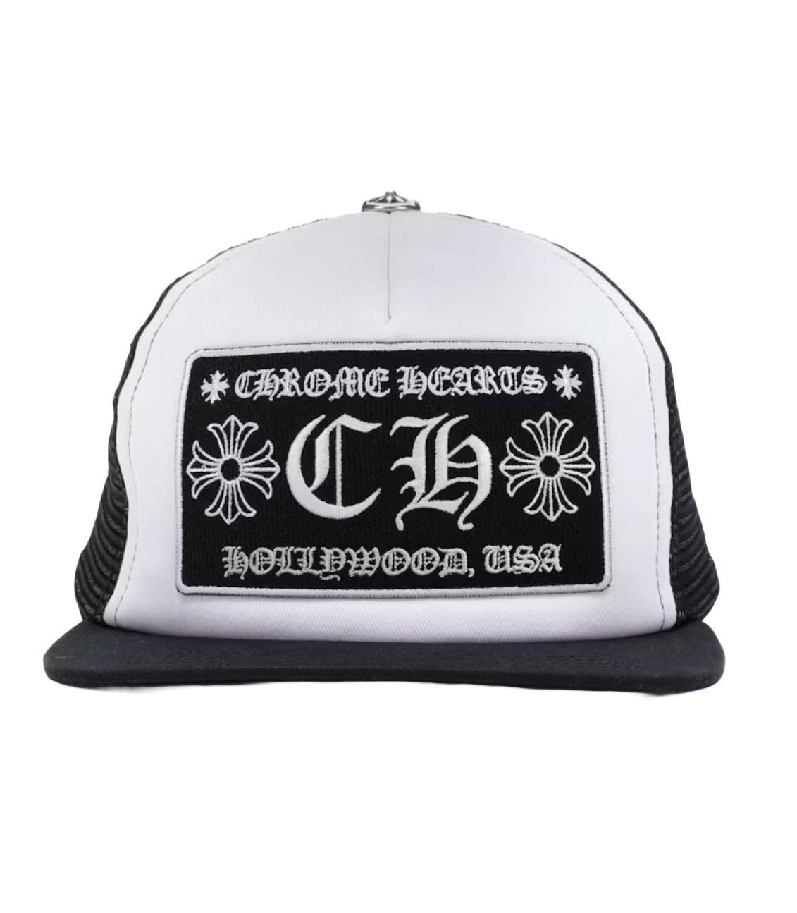 CHROME HEARTS HOLLYWOOD TRUCKER (BLACK/WHITE)