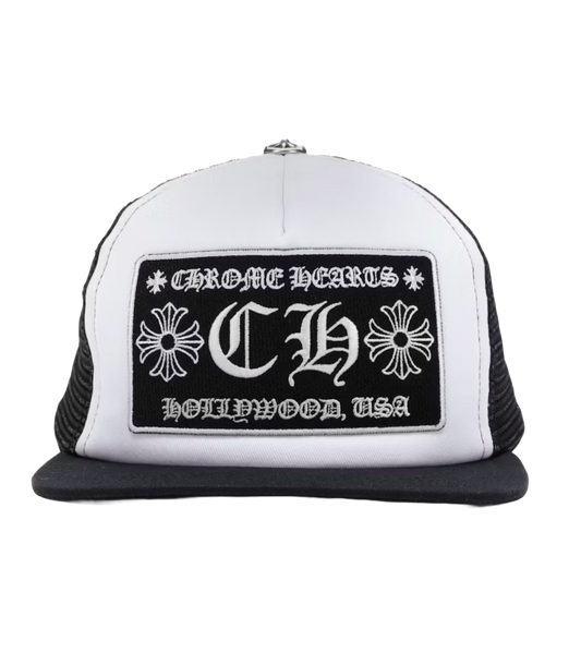 CHROME HEARTS HOLLYWOOD TRUCKER (BLACK/WHITE)