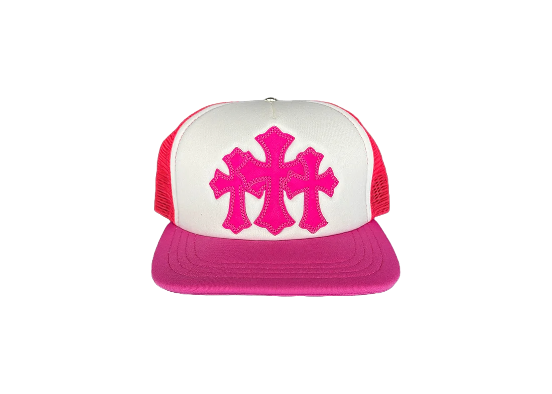 CHROME HEARTS CEMETERY TRUCKER (PINK/WHITE)