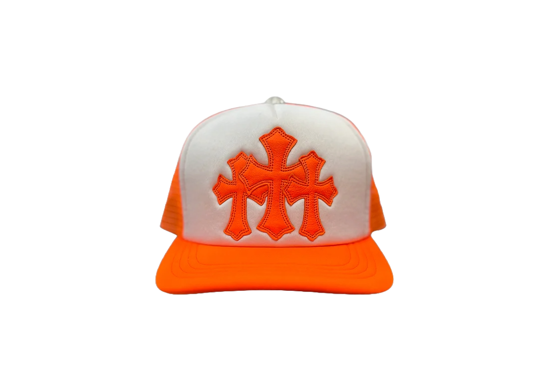 CHROME HEARTS CEMETERY TRUCKER (ORANGE/WHITE)