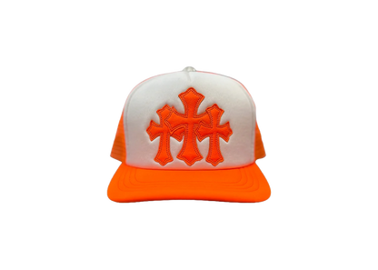 CHROME HEARTS CEMETERY TRUCKER (ORANGE/WHITE)