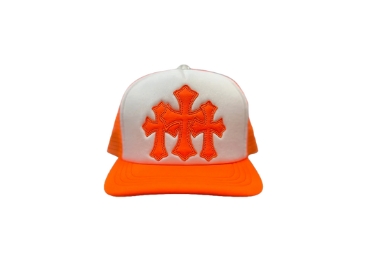 CHROME HEARTS CEMETERY TRUCKER (ORANGE/WHITE)