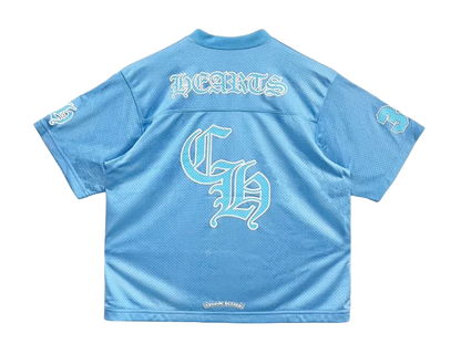 CHROME HEARTS BLUE MESH SHORT SLEEVE JERSEY