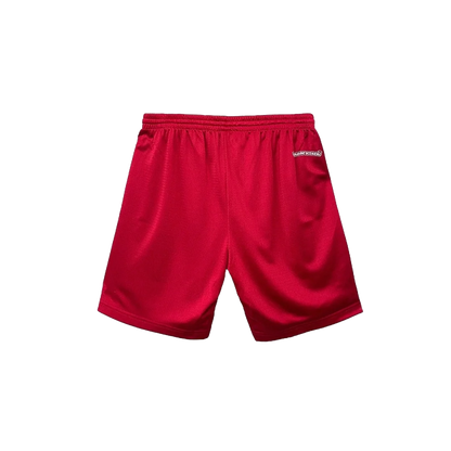 CHROME HEARTS RED MATTY BOY 'FORM' MESH SHORTS