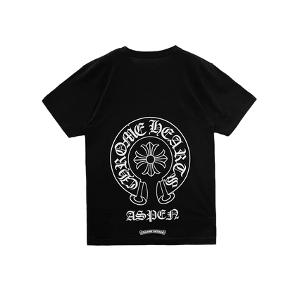 CHROME HEARTS ASPEN EXCLUSIVE HORSESHOE LOGO T-SHIRT (BLACK)