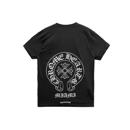 CHROME HEARTS MIAMI EXCLUSIVE HORSESHOE LOGO T-SHIRT