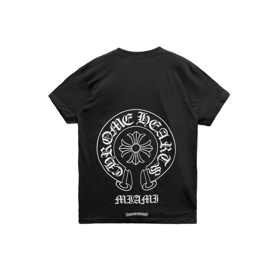 CHROME HEARTS MIAMI EXCLUSIVE HORSESHOE LOGO T-SHIRT