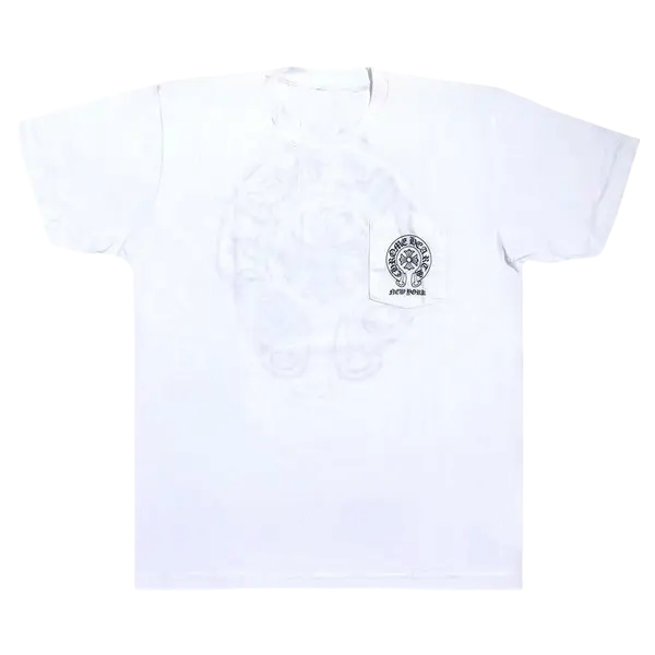 CHROME HEARTS NEW YORK EXCLUSIVE HORSESHOE LOGO T-SHIRT (WHITE)