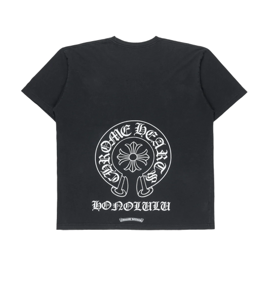 CHROME HEARTS HONOLULU EXCLUSIVE HORSESHOE LOGO T-SHIRT