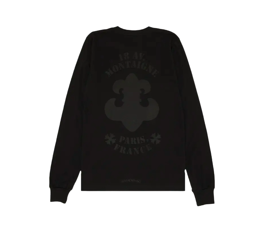 CHROME HEARTS PARIS EXCLUSIVE FLEUR T-SHIRT (BLACK/BLACk)