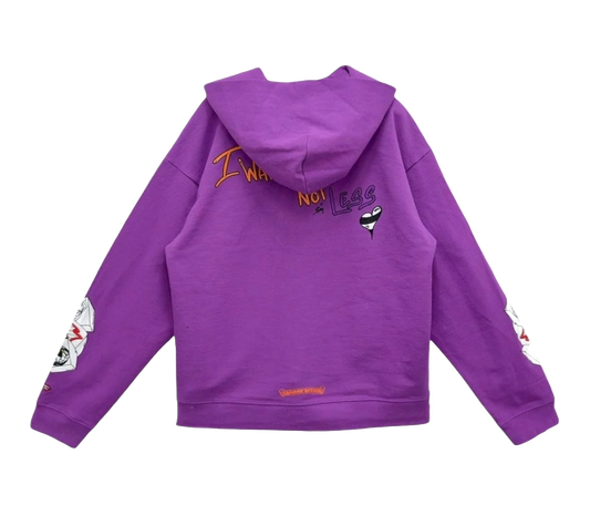 CHROME HEARTS MATTY BOY 'WANT MORE NOT LESS' PULLOVER HOODIE