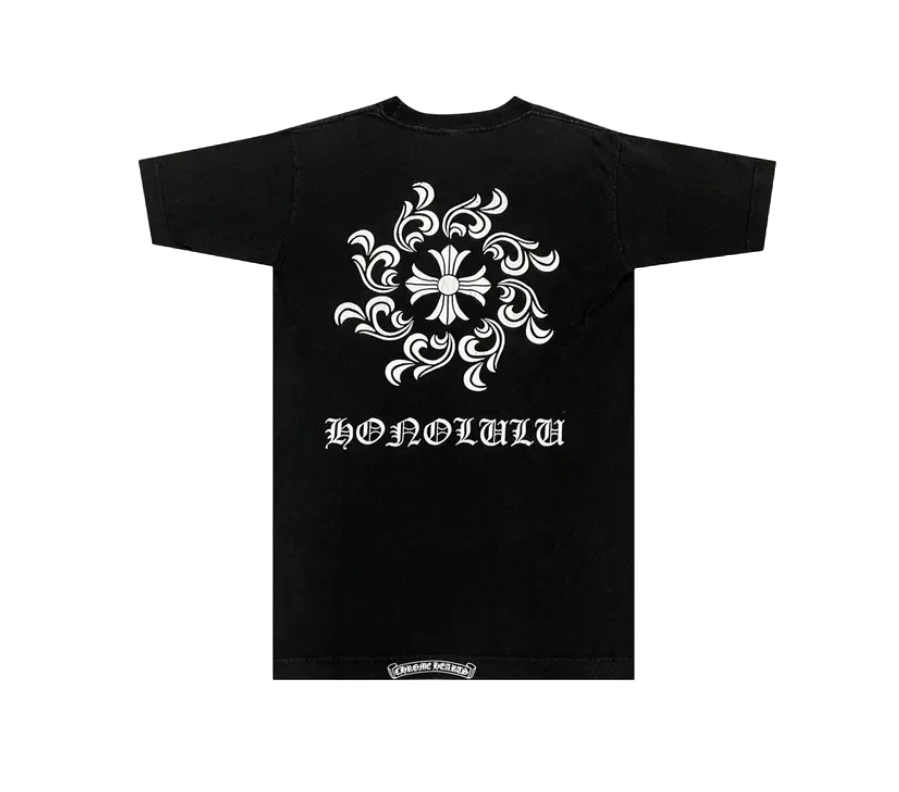 CHROME HEARTS HONOLULU EXCLUSIVE SPIRAL LOGO T-SHIRT