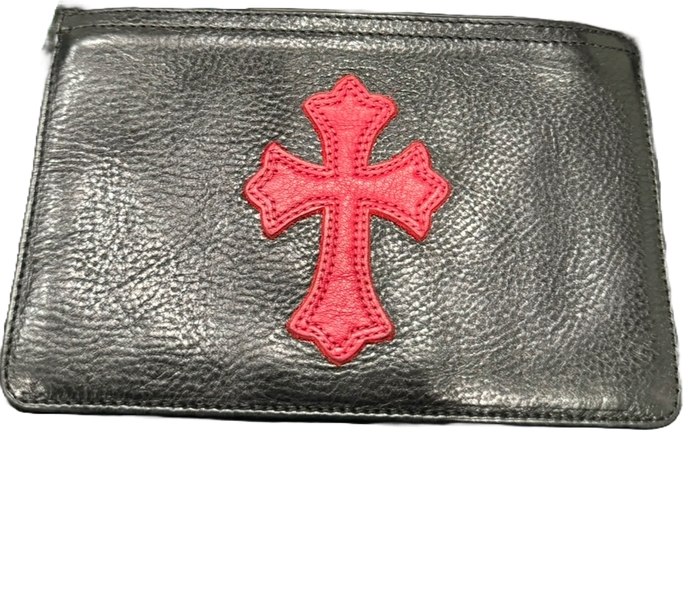 CHROME HEARTS RED CROSS PATCH WALLET